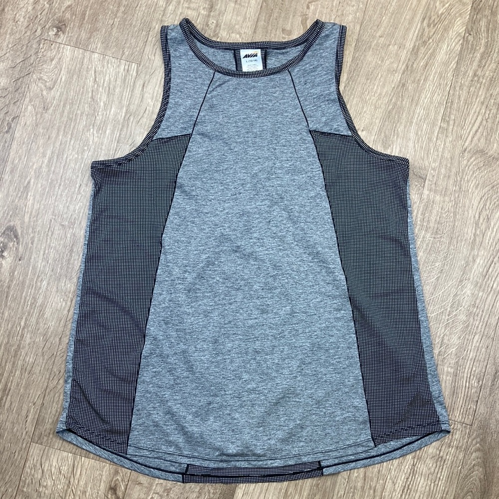 Avia Gray Racerback Tank L